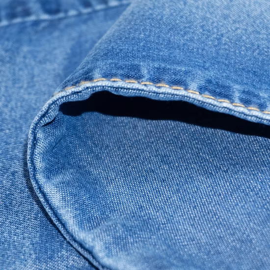 Zz0789 5,9 Unzen 200 g/m² Jeans-Shorts, roher, sommerlicher, leichter Denim-Stoff